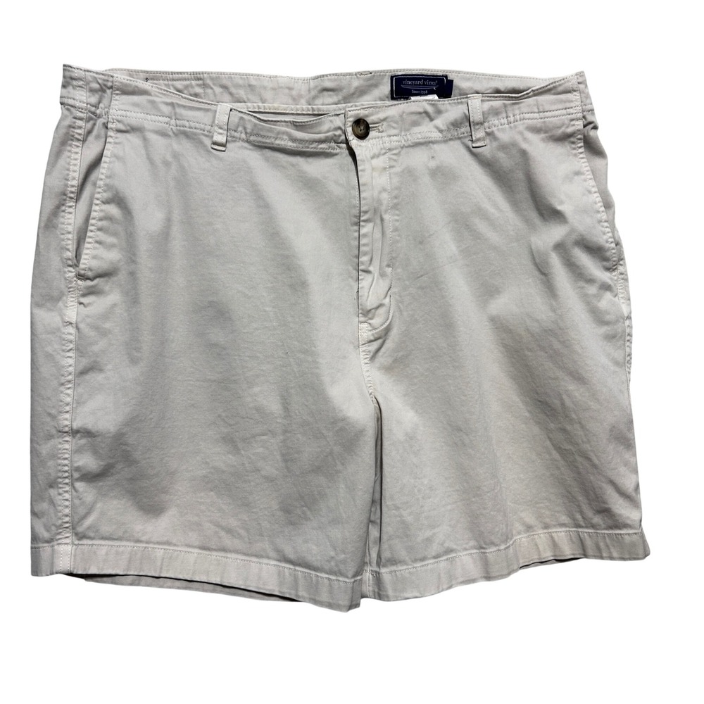 Vineyard Vines Mens Chino Shorts 40 Khaki Classic Preppy Coastal Golf Resort
